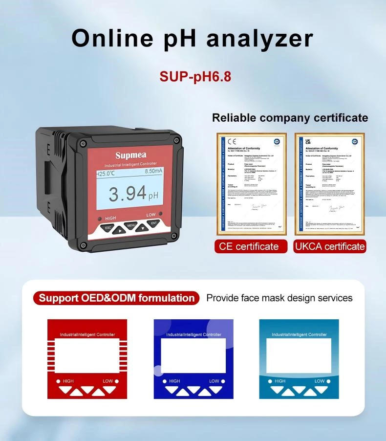 Pengukur pH ORP SUP-PH6.8