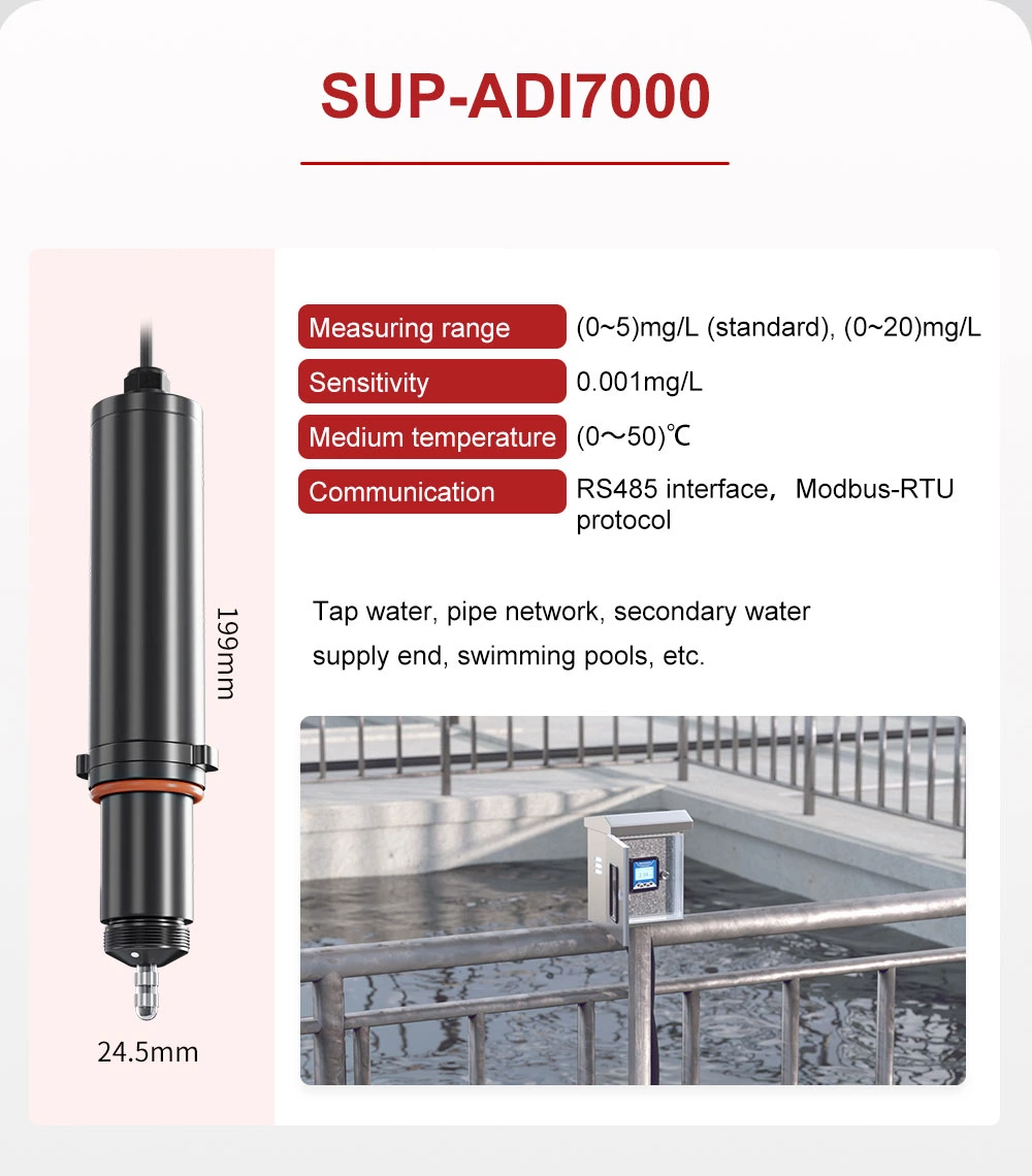 مستشعر الكلور المتبقي SUP-ADI7000