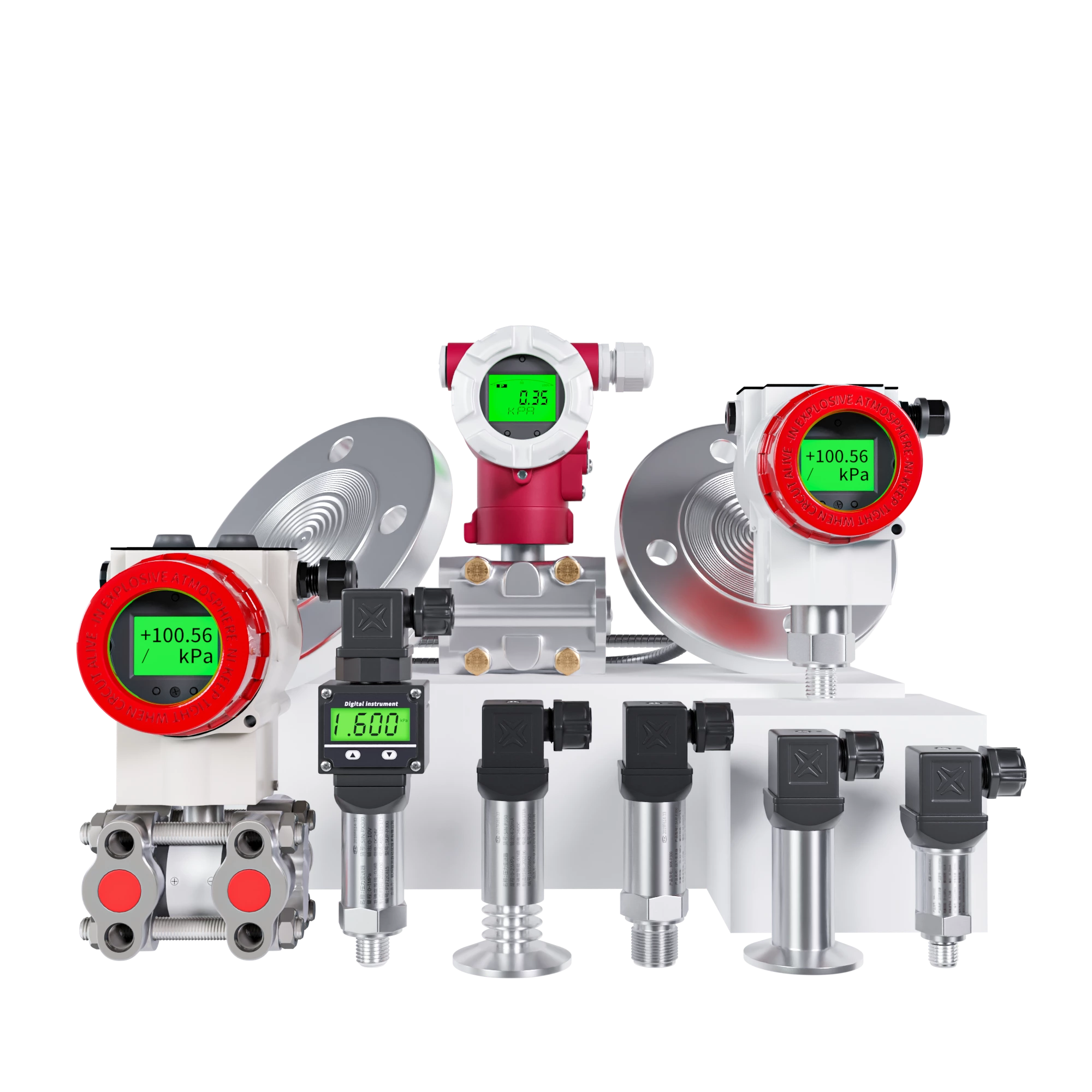 DP flow measurement principle diagram showing pressure differential
