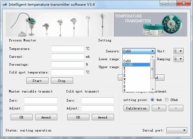 Temperature transmitter software Temperature transmitter software