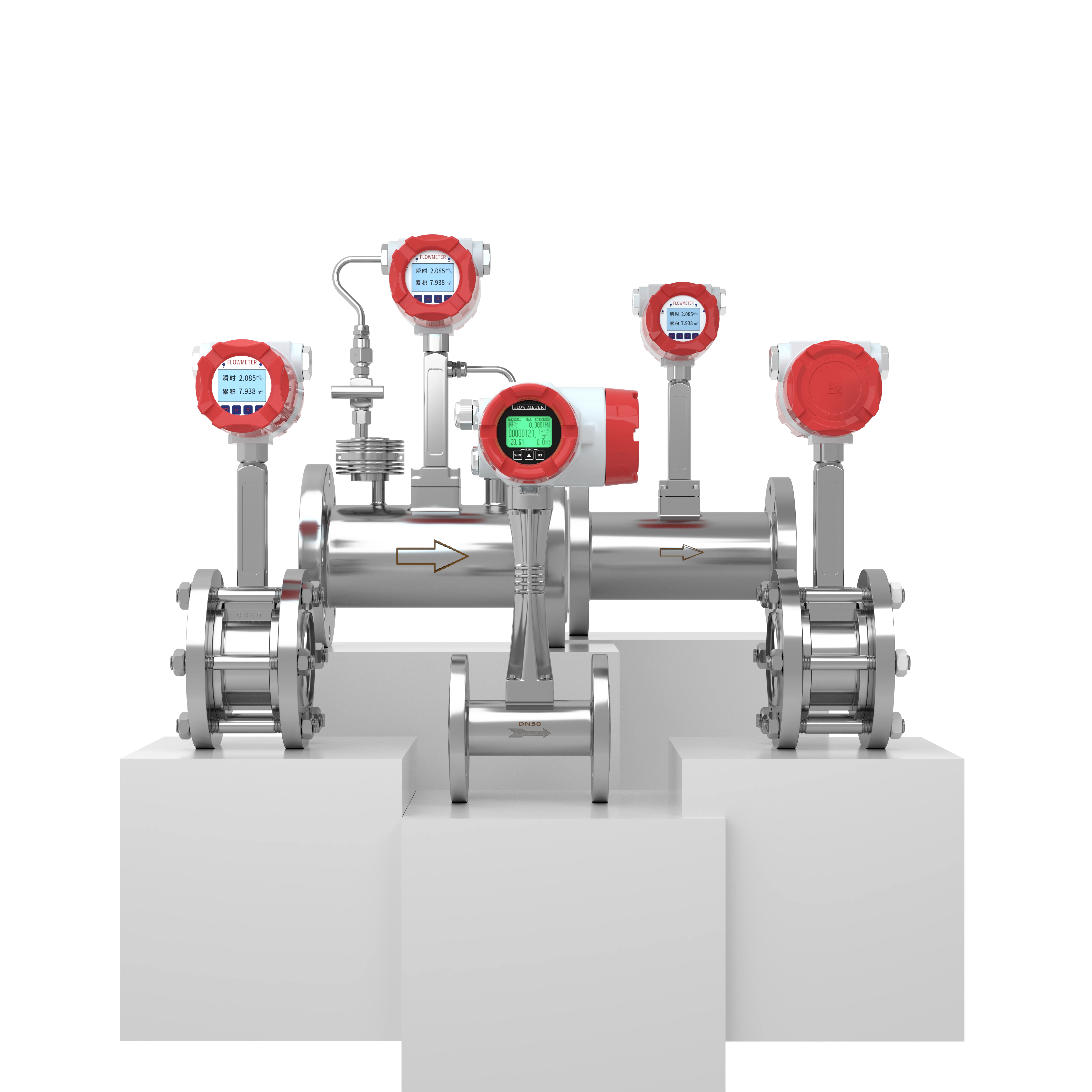 Vortex flow meter working principle diagram