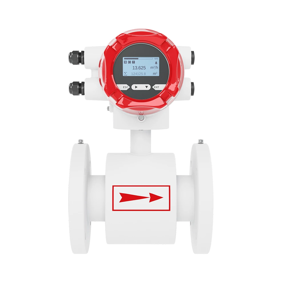 Caudalímetro electromagnético LDG-SUP-A100: medición de líquidos conductores de alta precisión.