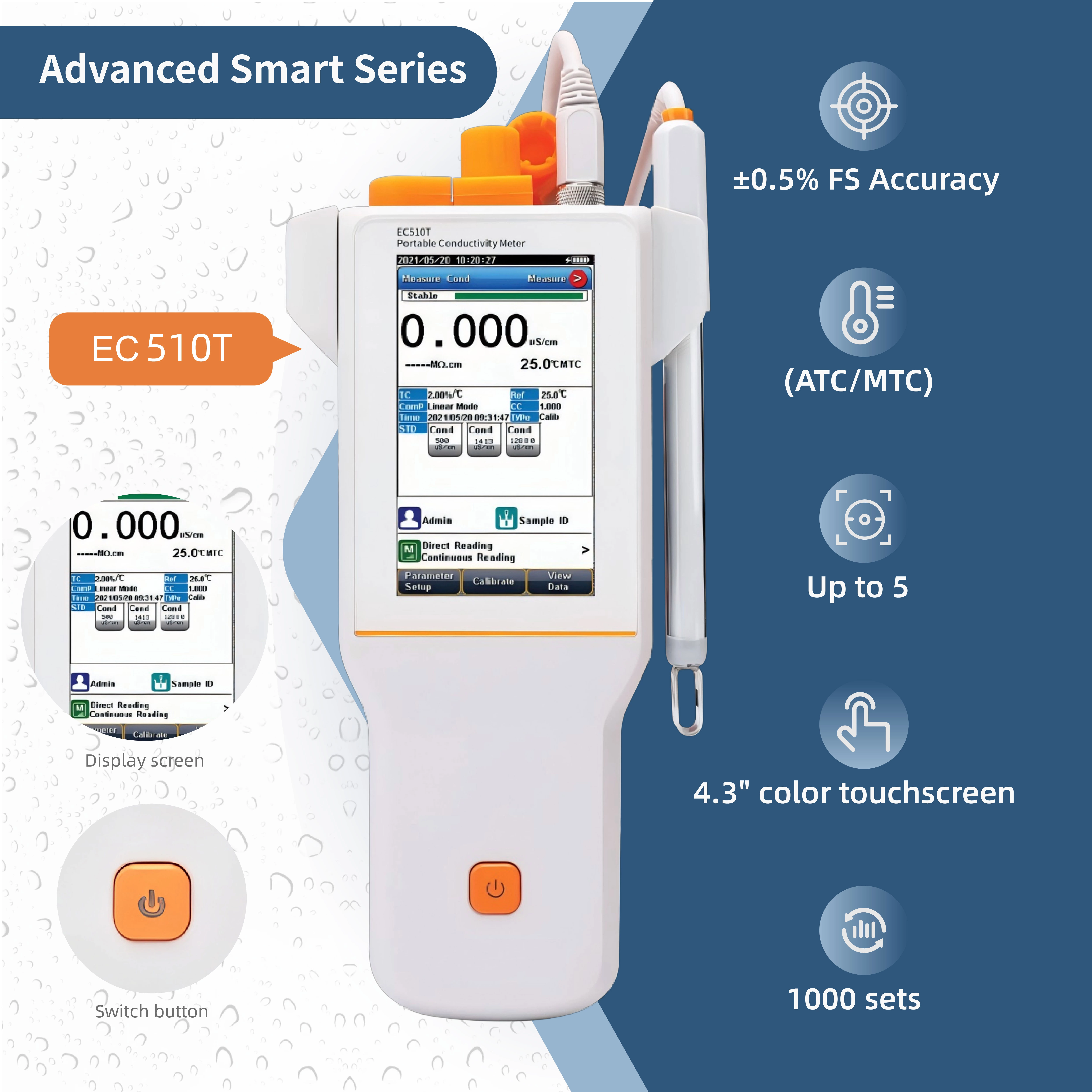 EC510T Portable Conductivity Meter