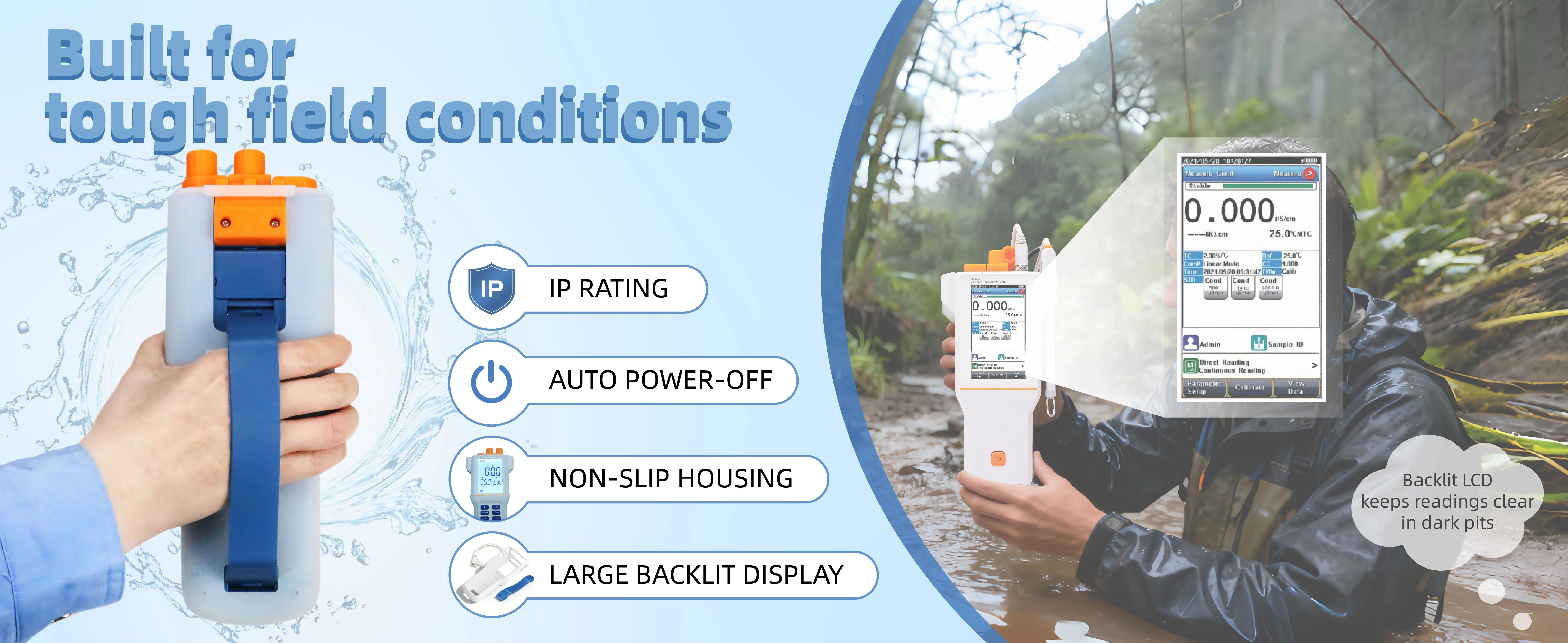 SUP-EC510T Portable Conductivity Meter