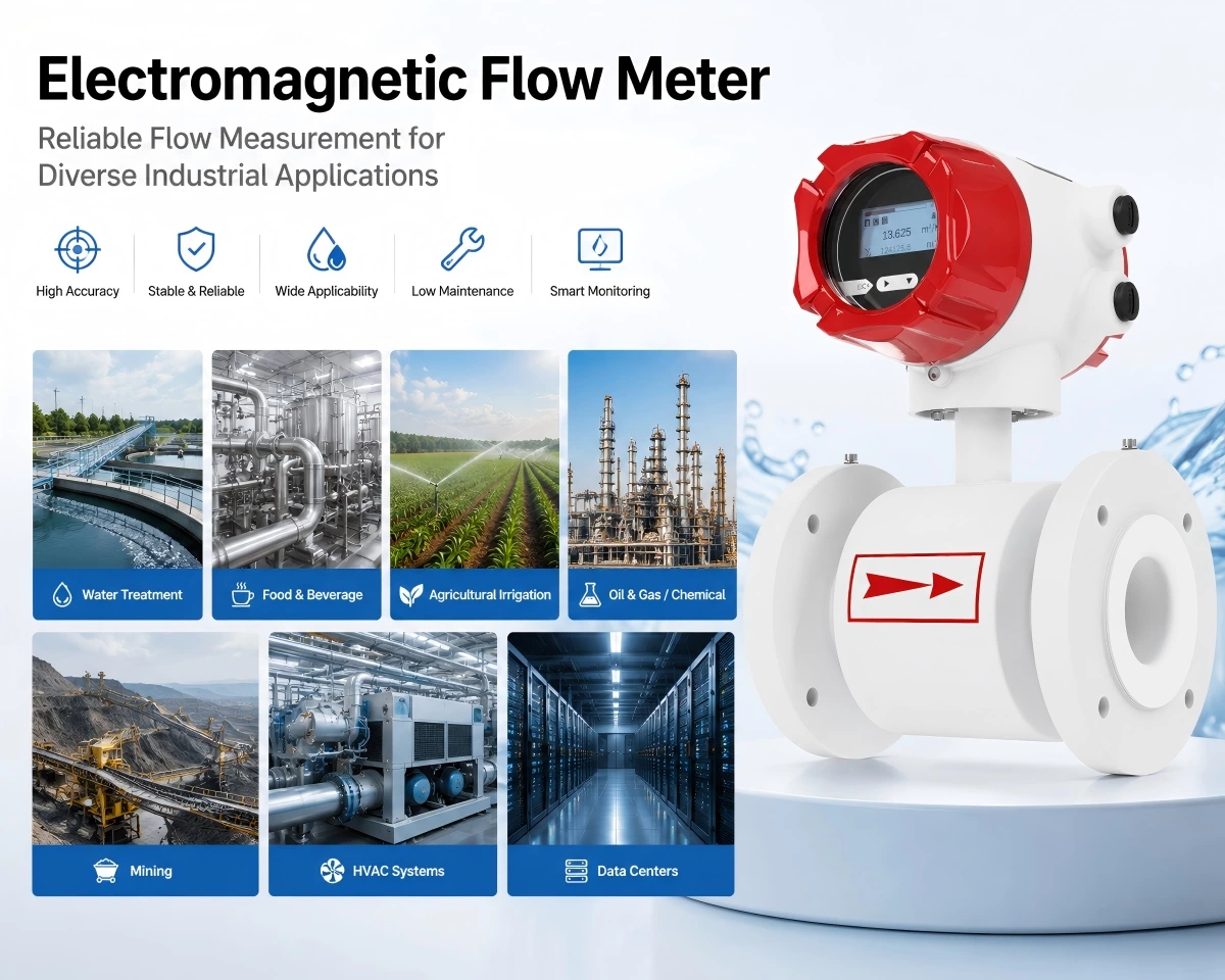 LDG-SUP-A100 Electromagnetic Flow Meter — High-Accuracy Conductive Liquid Measurement