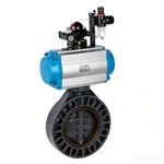 Plastic butterfly valve