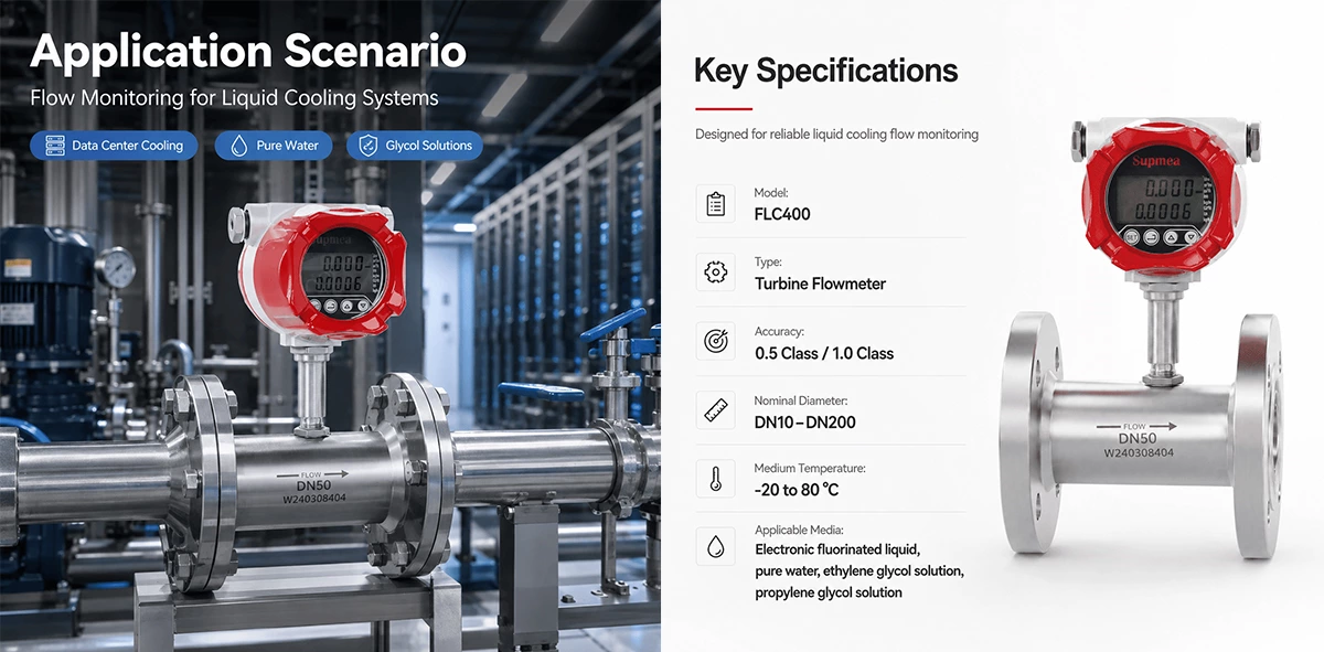 FLC400 Turbine Flowmeter for Precision Liquid Flow Measurement