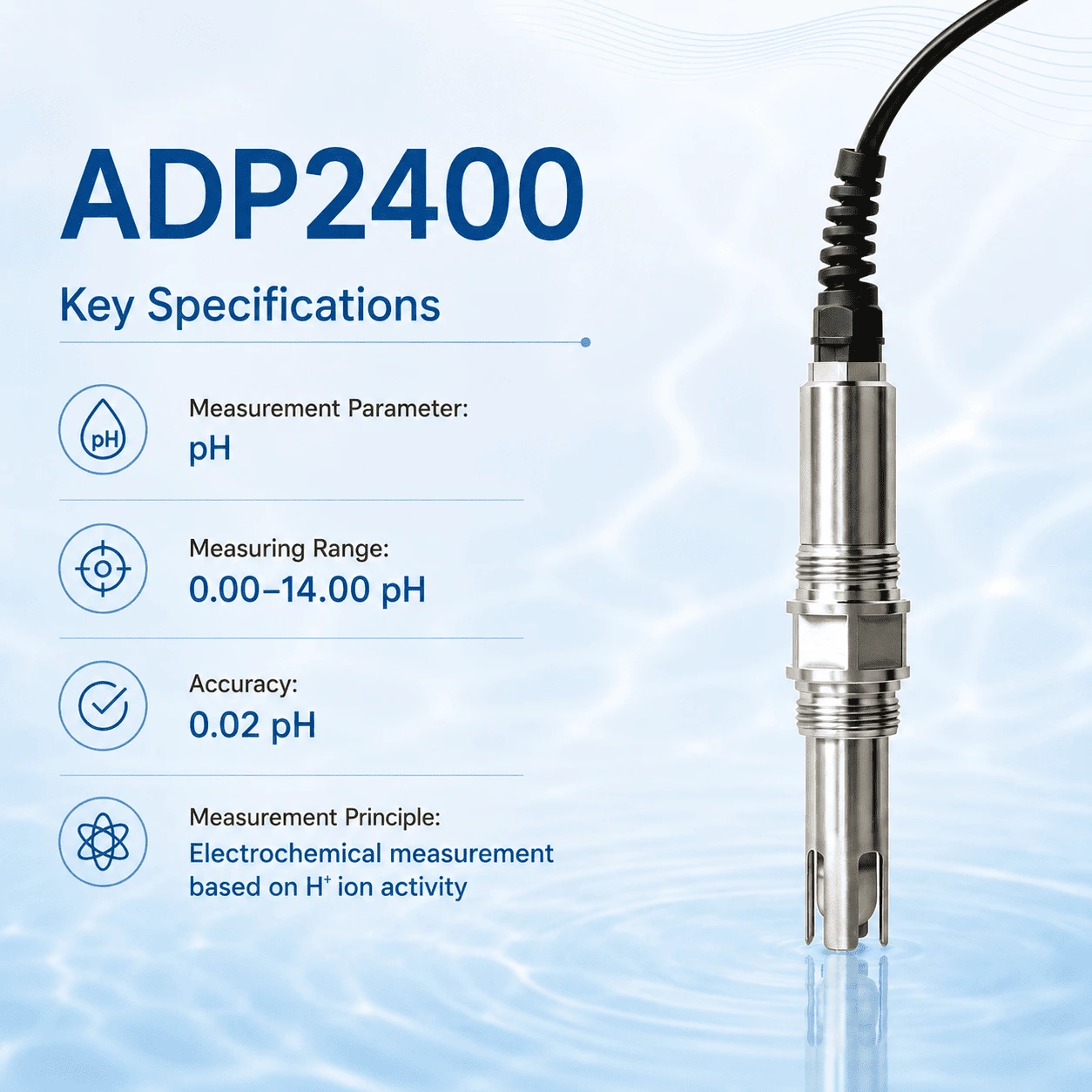 SUP-ADP2400 Digital pH Sensor for Reliable Online Water Quality Monitoring