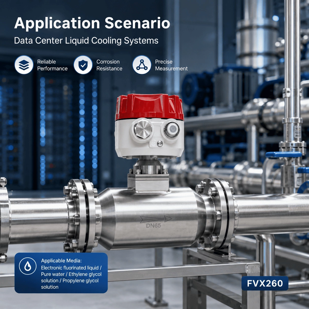 SUP-FVX260 Compact Vortex Flowmeter for Reliable Liquid Flow Measurement
