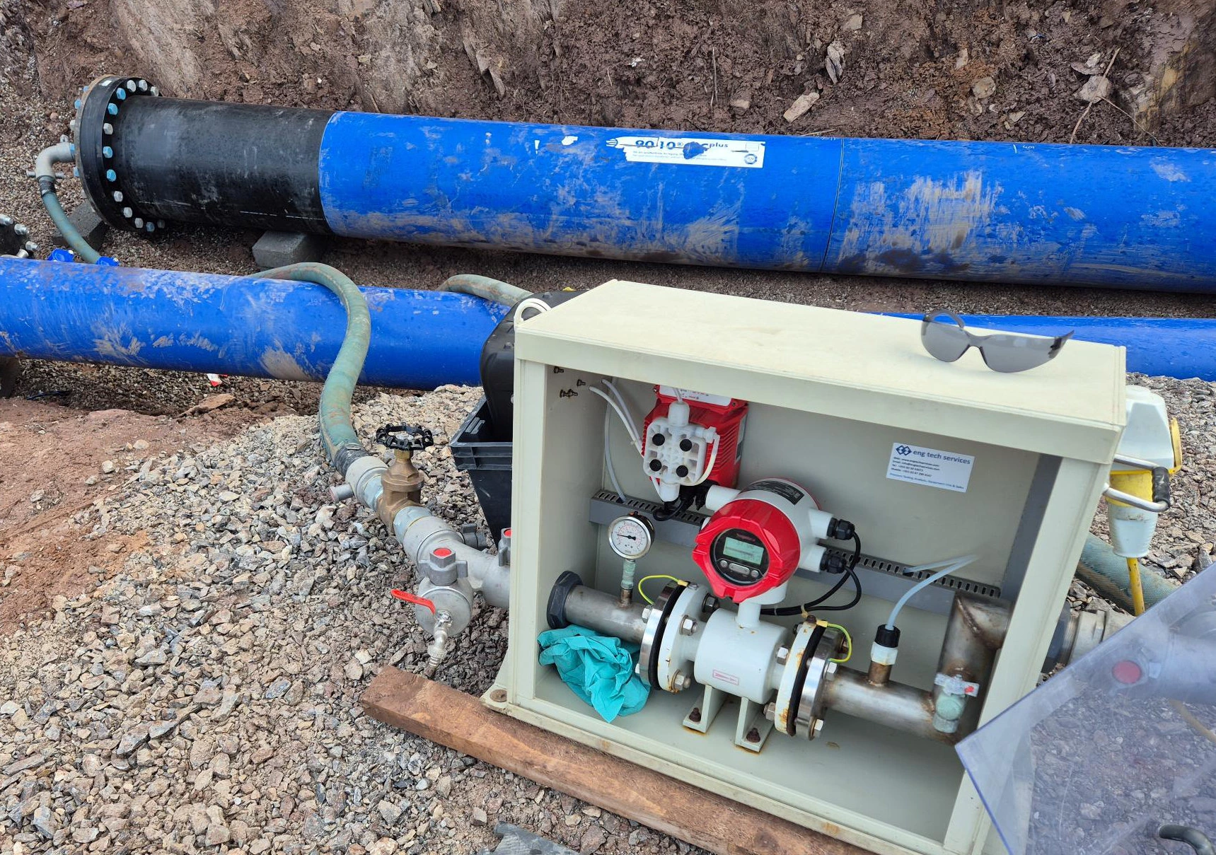 Supmea Electromagnetic Flow Meter for Water Main Disinfection in Ireland