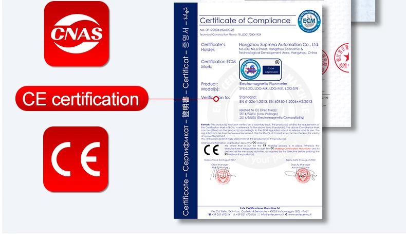 mag flowmeter iso9001