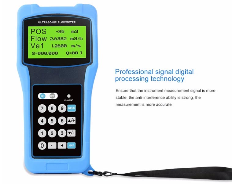 ultrasonic flow meter with digital display