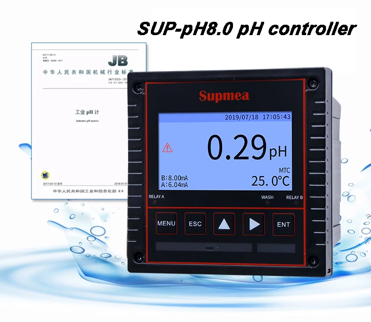 Medidor de ORP de pH SUP-PH8.0
