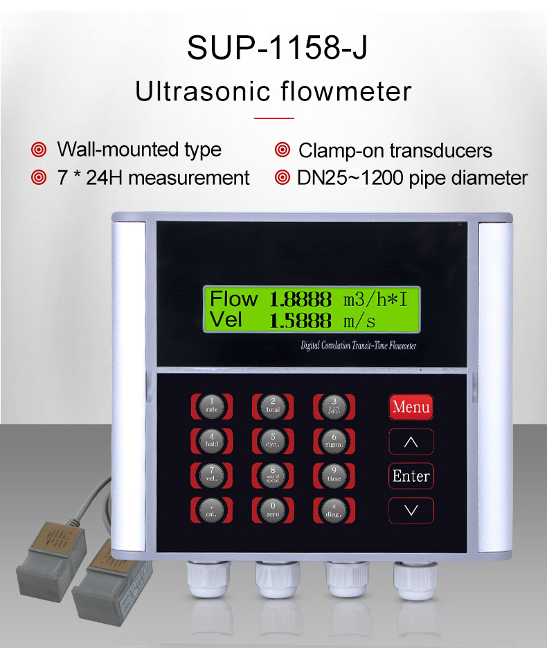 Supmea ultrasonic flow mete