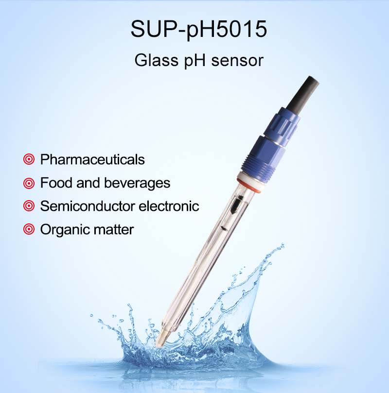 galss pH sensor for organic matter