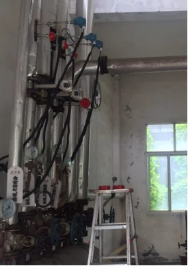 蒸気測定センサーとデジタル表示メーター