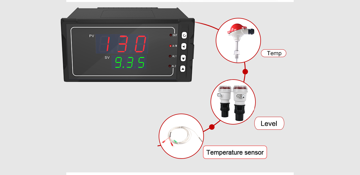 Controlador de temperatura PID difuso con pantalla económica de 3 dígitos SUP-130T