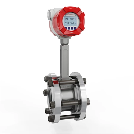 Vortex flowmeter wafer installation, karman vortex flowmeter
