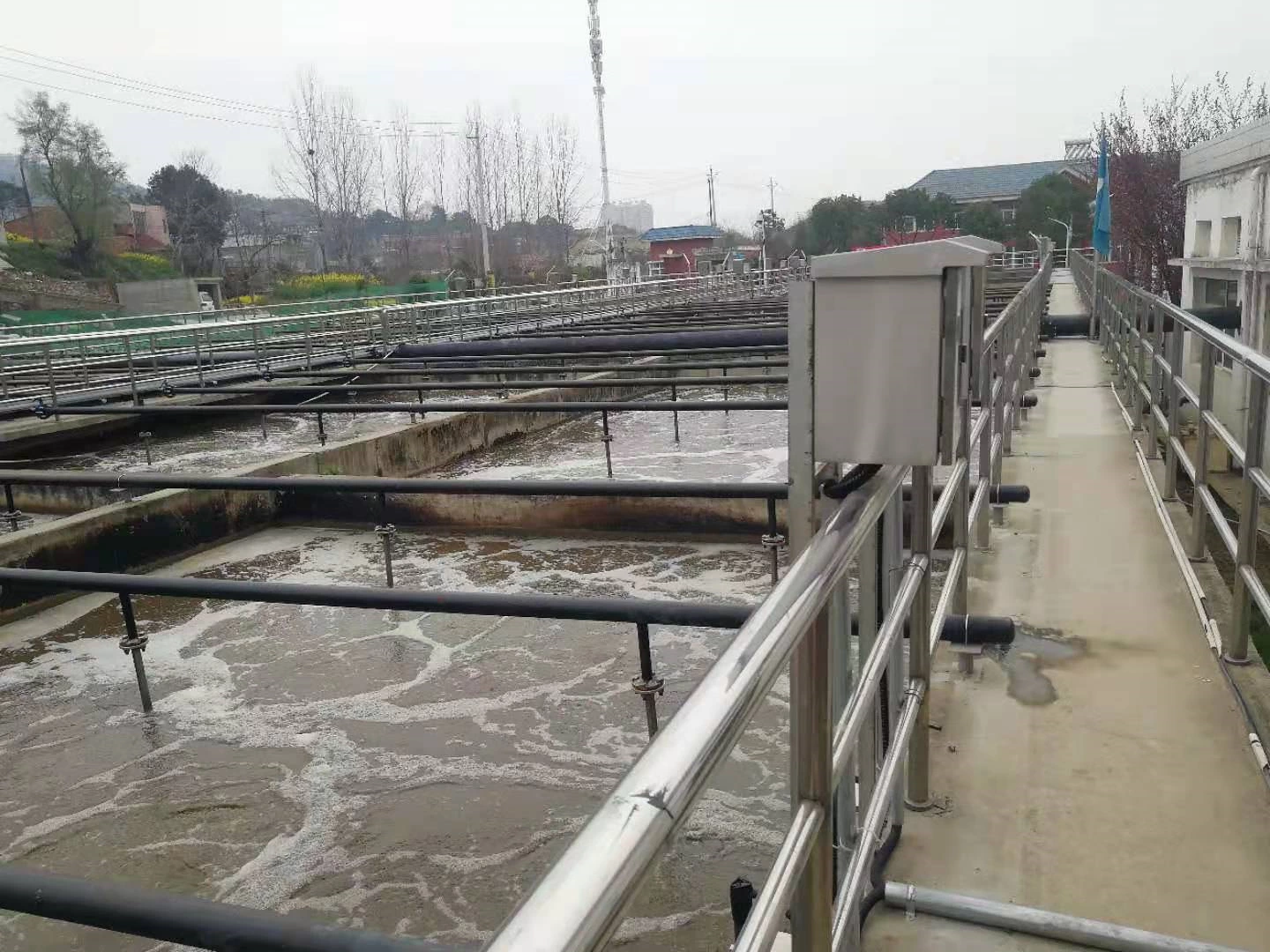 Producto analizador de líquidos Supmea utilizado en la planta de tratamiento de aguas residuales de Xiaogan