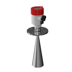 Solid material radar level meter