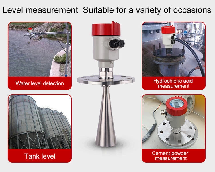 مستشعر مستوى خزان الرادار Radar level meter applicate
