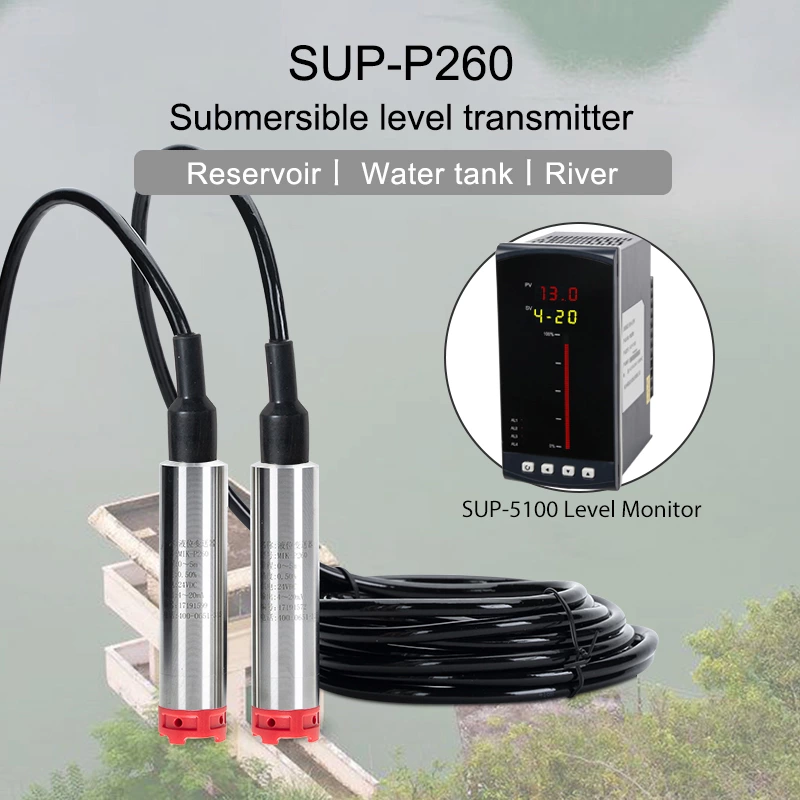 Submersible level meter supmea level transmitter