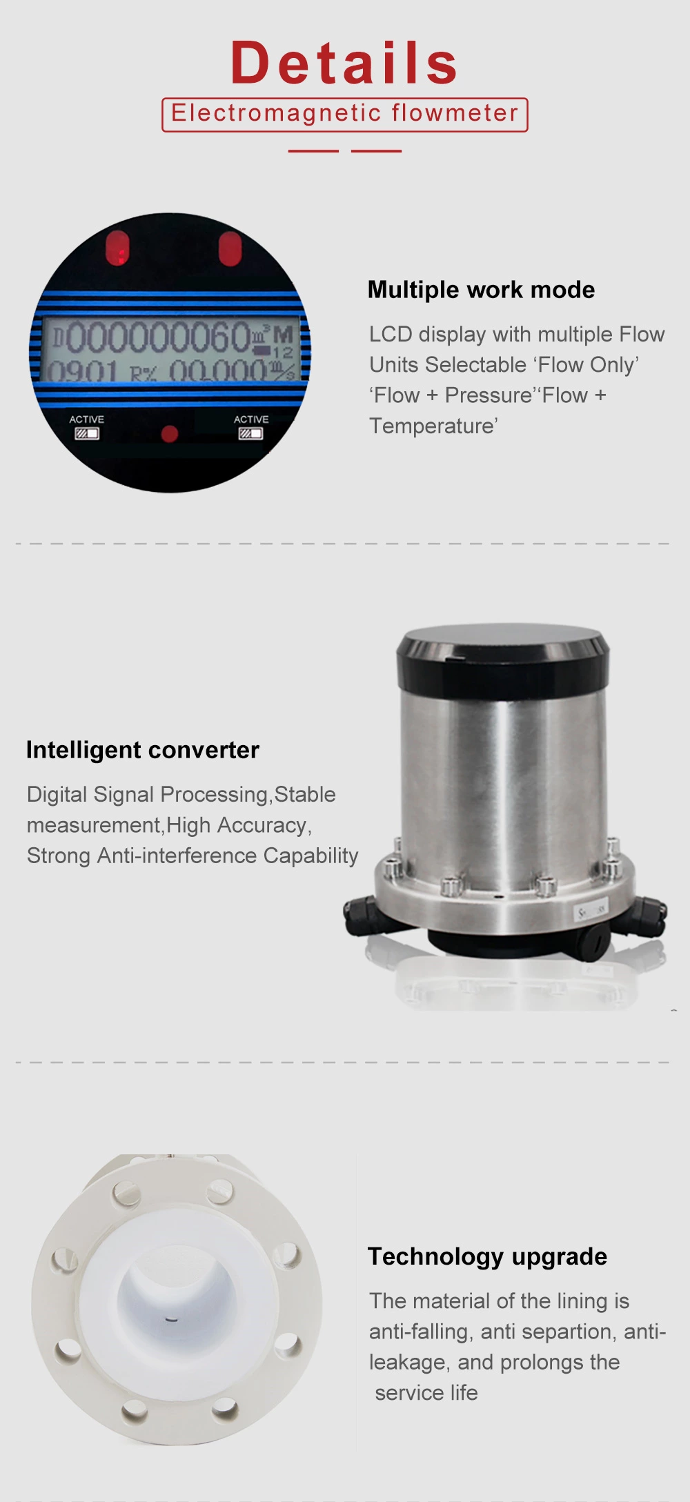 Flowmeter elektromagnetik bertenaga baterai