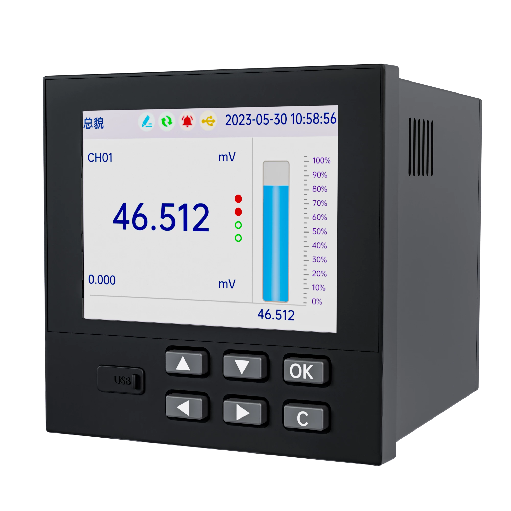 SUP-RN3000 18-канальный аналоговый входной сигнальный безбумажный регистратор