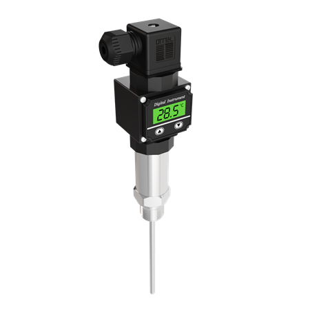RTD Temperature Sensor with Integral Transmitter & Hirschmann Connector